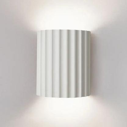Round Resin Sconce 13-Inch LED Fixture Color Changing Hardwired Bedroom Hallway Reading Nook Diffused Glow Minimalist Contemporary Interior