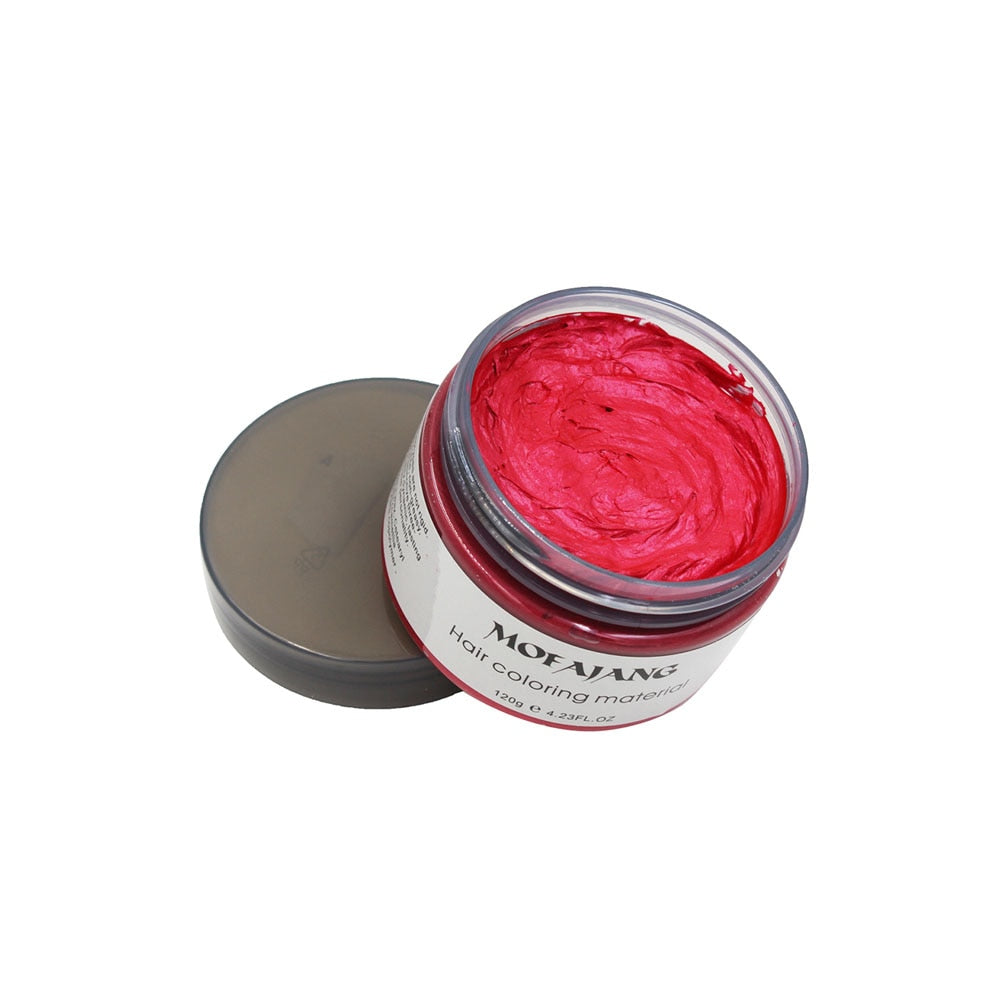 Temporary Styling Wax for Vibrant Wash-Out Color Transformation Unisex Men Women Party Events Festival Cosplay Costume Natural Plant-Based F