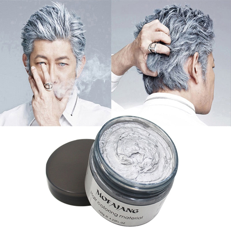 Temporary Styling Wax for Vibrant Wash-Out Color Transformation Unisex Men Women Party Events Festival Cosplay Costume Natural Plant-Based F