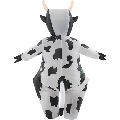 Inflatable Cow Costume for Adults with Eye-Catching Design | Fun Outfit for Halloween and Parties