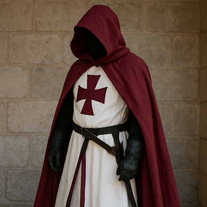 Medieval Knight Costume | Classic Tunic & Cloak Design for Themed Events