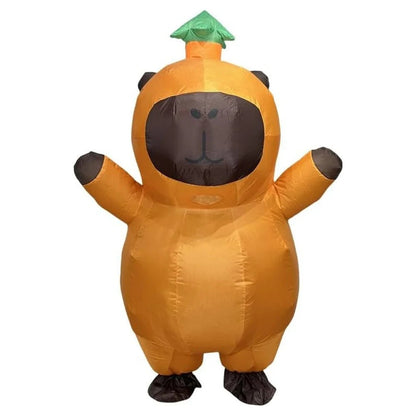 Inflatable Animal Costume | Funny Design with Leaf Hat | One Size Fits All for Maximum Fun