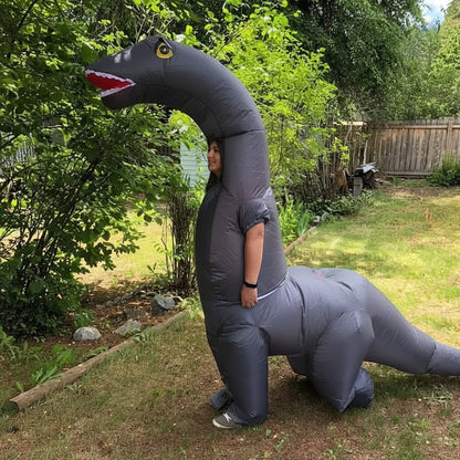 Dino Fun | Inflatable Dinosaur Costume with Easy Wear Design | Full-Body Fun for Halloween and Parties