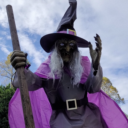 Spooky Decor | Hanging Witch Yard Decoration for Halloween with Large Flying Design | Perfect for Outdoor Displays