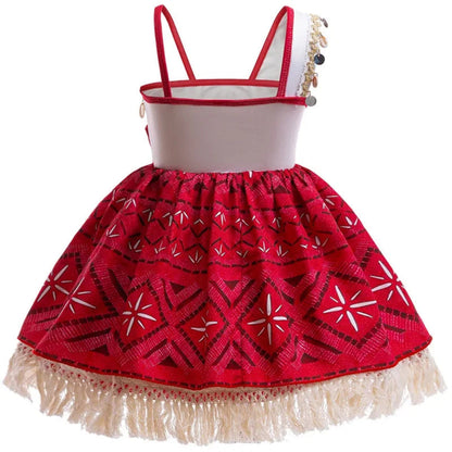 Island Princess Dress | Girls' Tropical Costume with Easy Movement | Perfect for Parties and Dress-Up