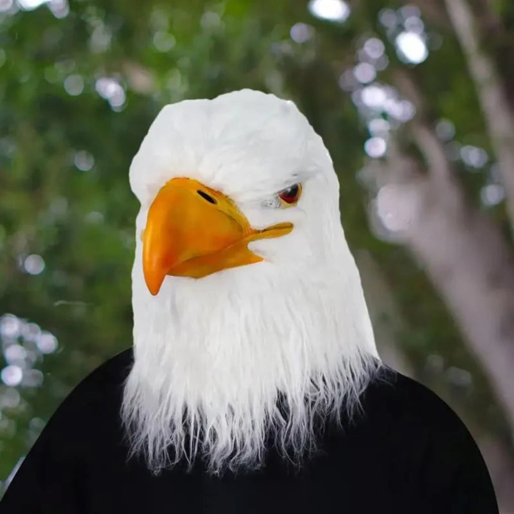Eagle Head Mask | Realistic Animal Costume Accessory for Halloween Fun