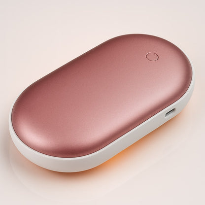 Rechargeable Hand Warmer with Power Bank – Dual-Sided Heat, 3 Temperature Settings, USB Charging for iPhone & Android