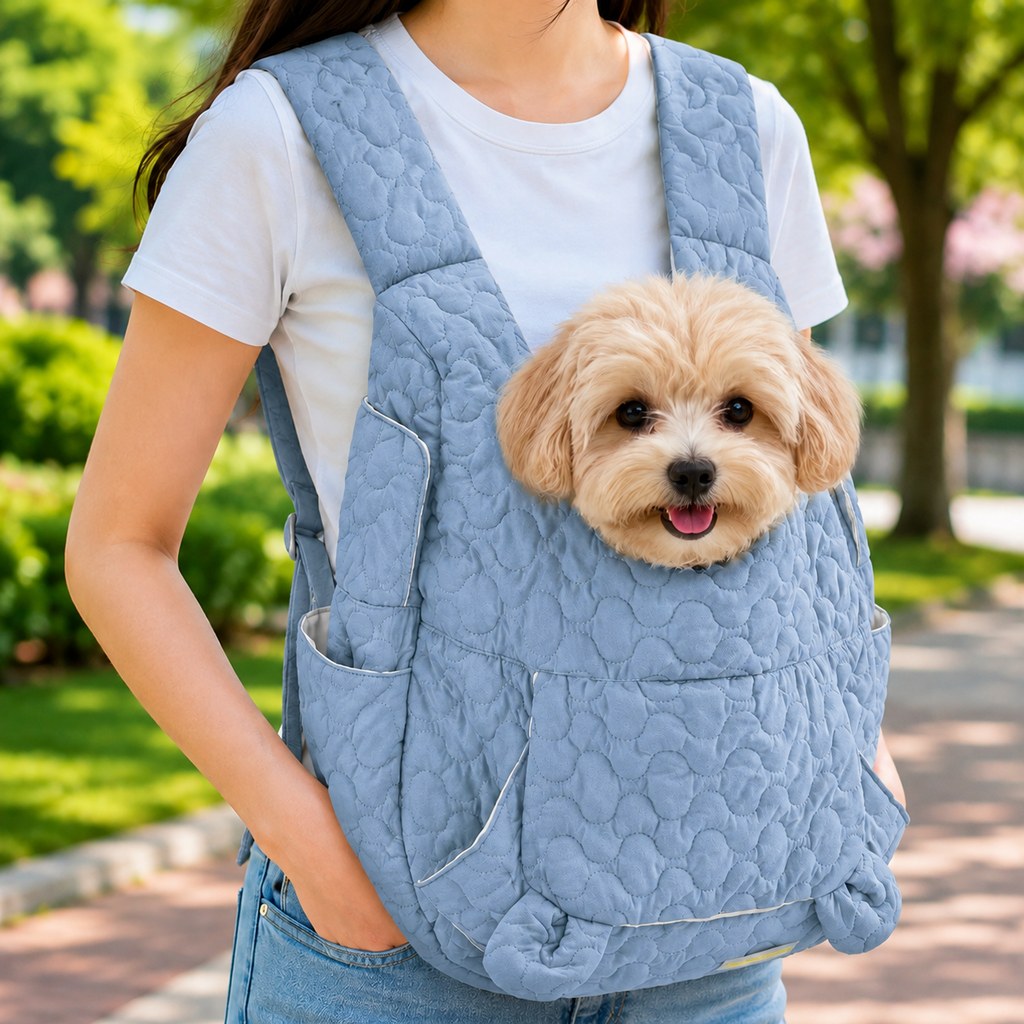 Ortekor Hands-Free Front Pet Carrier Backpack for Small Dogs & Cats - Comfortable Carrying for Walks & Travel