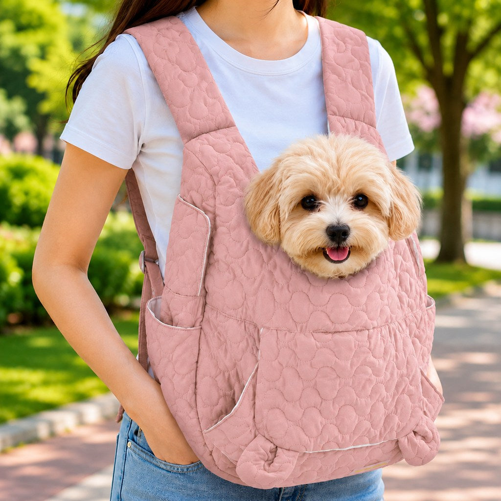 Ortekor Hands-Free Front Pet Carrier Backpack for Small Dogs & Cats - Comfortable Carrying for Walks & Travel