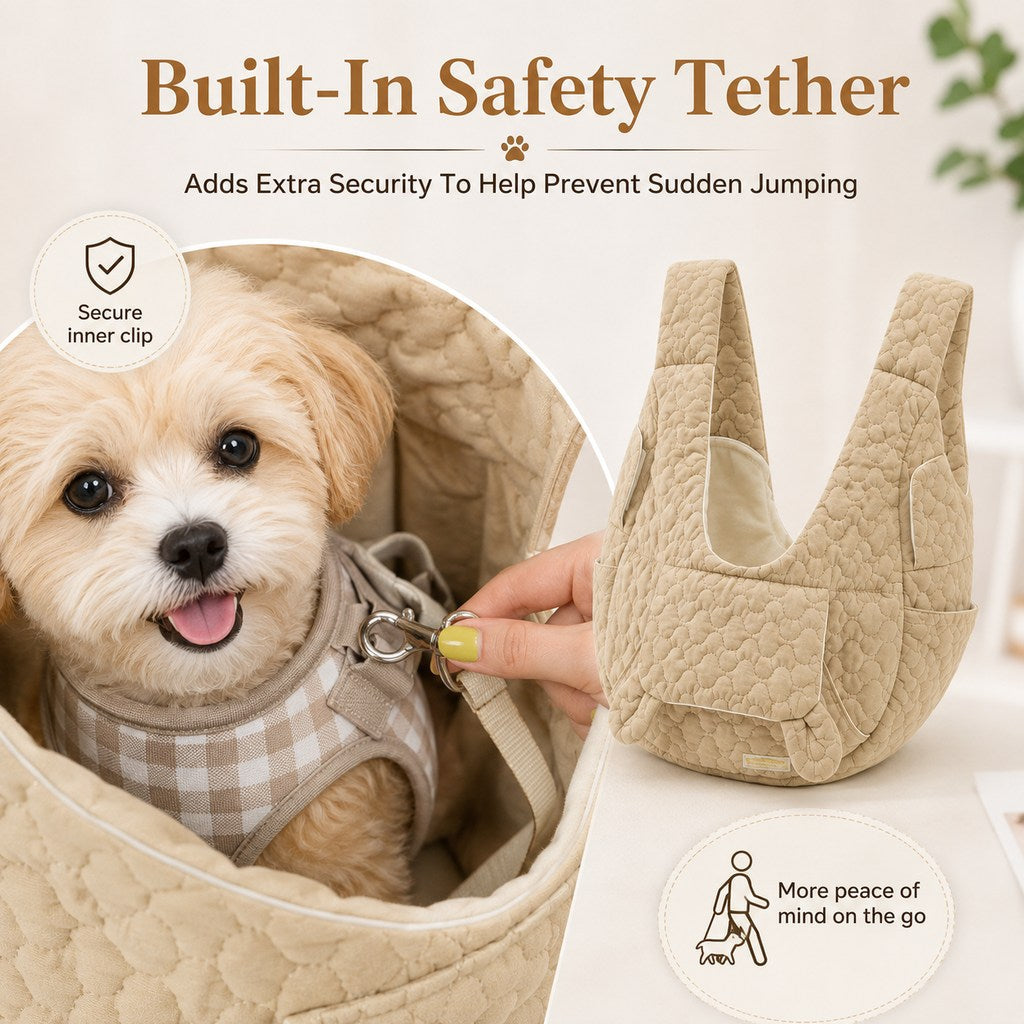 Ortekor Hands-Free Front Pet Carrier Backpack for Small Dogs & Cats - Comfortable Carrying for Walks & Travel