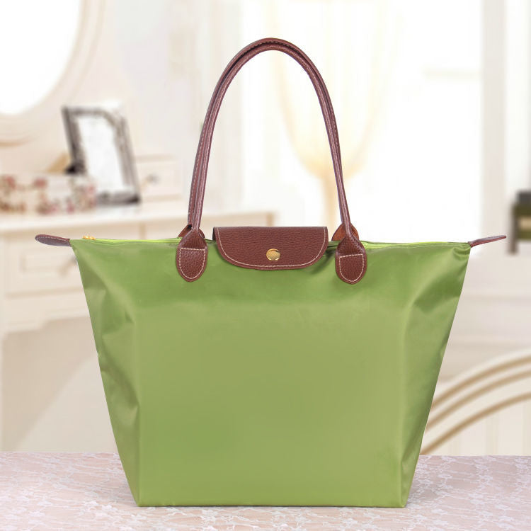 Oxford Cloth Crossbody Shoulder Bag for Women with Foldable Storage and Water-Resistant Fabric