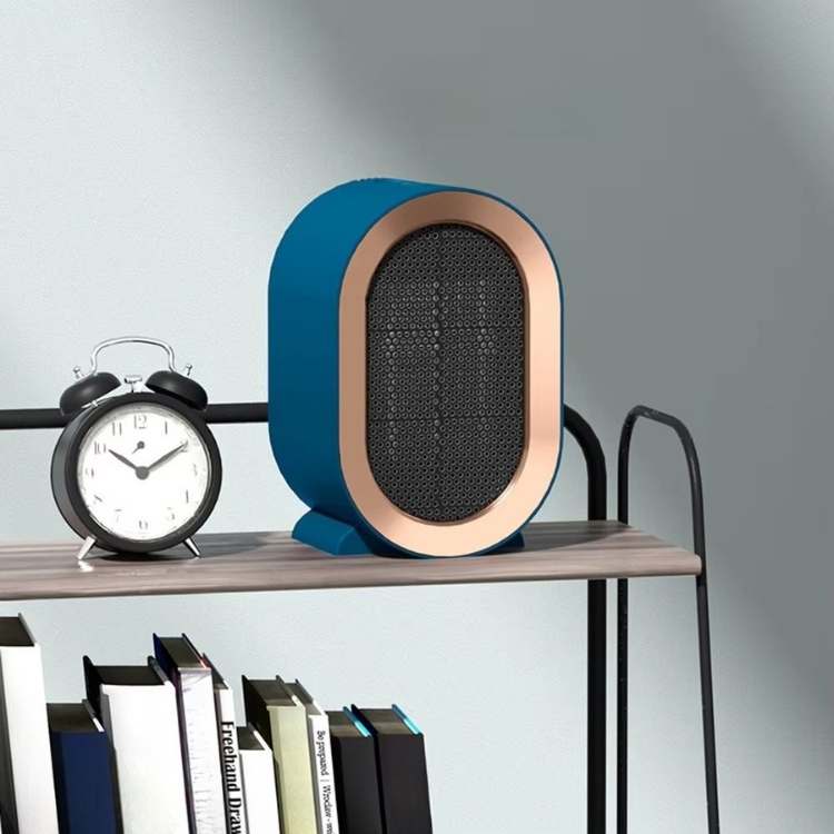 Desktop Space Heater Ceramic Electric 215 sq ft Whisper-Quiet Fan Warmer for Bedroom Office Small Rooms Low-Noise Personal Heating