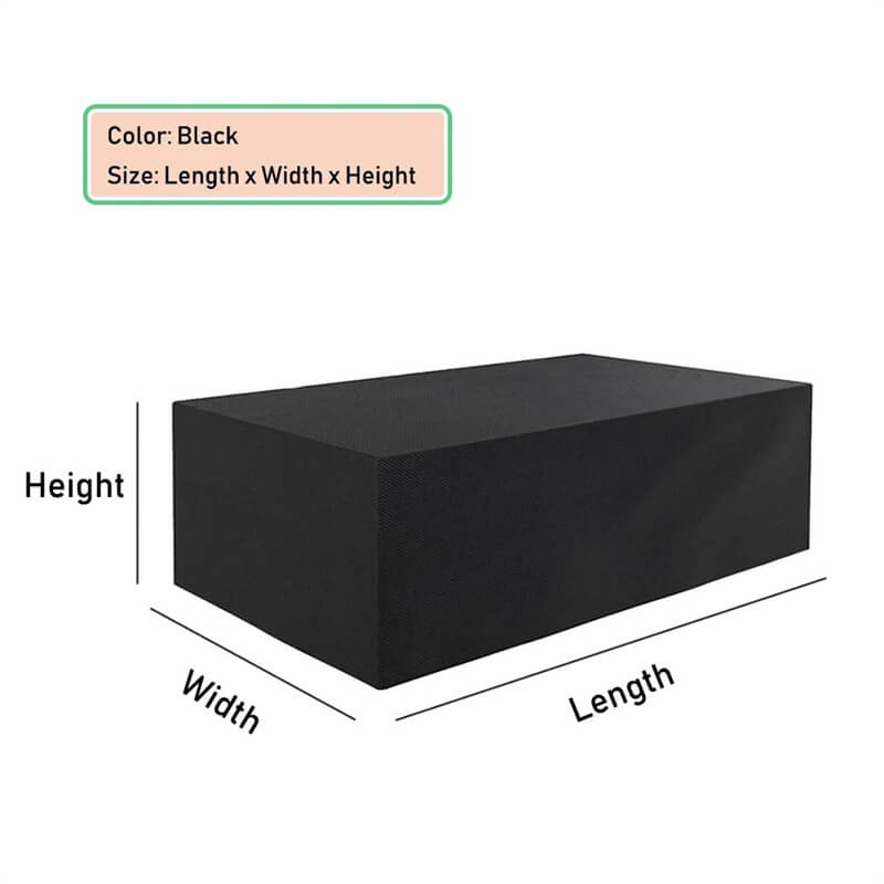 All-Weather Patio Furniture Cover with Tie-Down Straps & Storage Bag for Tables, Sofas, Sectionals, Dining Sets
