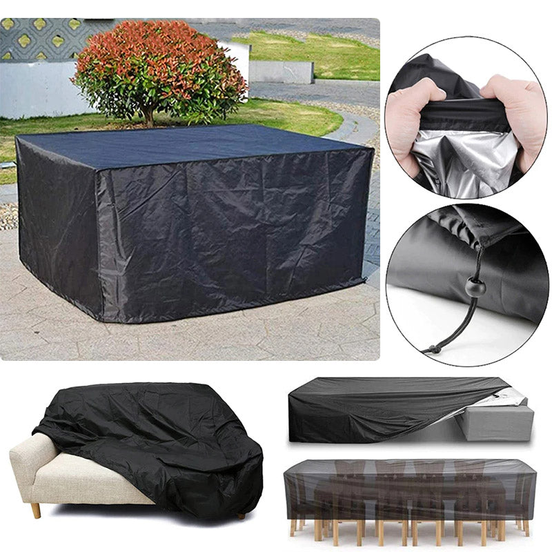 All-Weather Patio Furniture Cover with Tie-Down Straps & Storage Bag for Tables, Sofas, Sectionals, Dining Sets