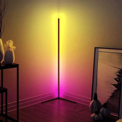 RGB Color-Changing LED Standing Lamp with Remote Control for Living Room and Bedroom Ambiance Lighting