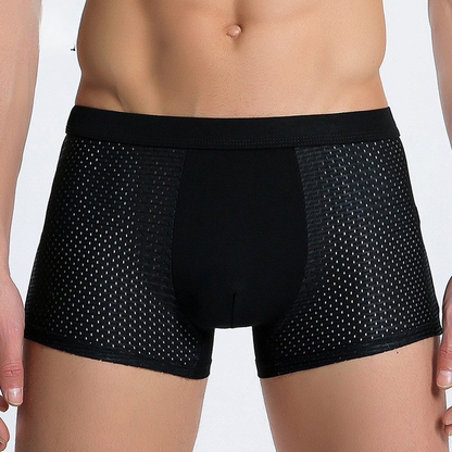 Men's Bamboo Boxer Briefs 4-Pack – Breathable, Stretch-Fit Underwear for All-Day Comfort