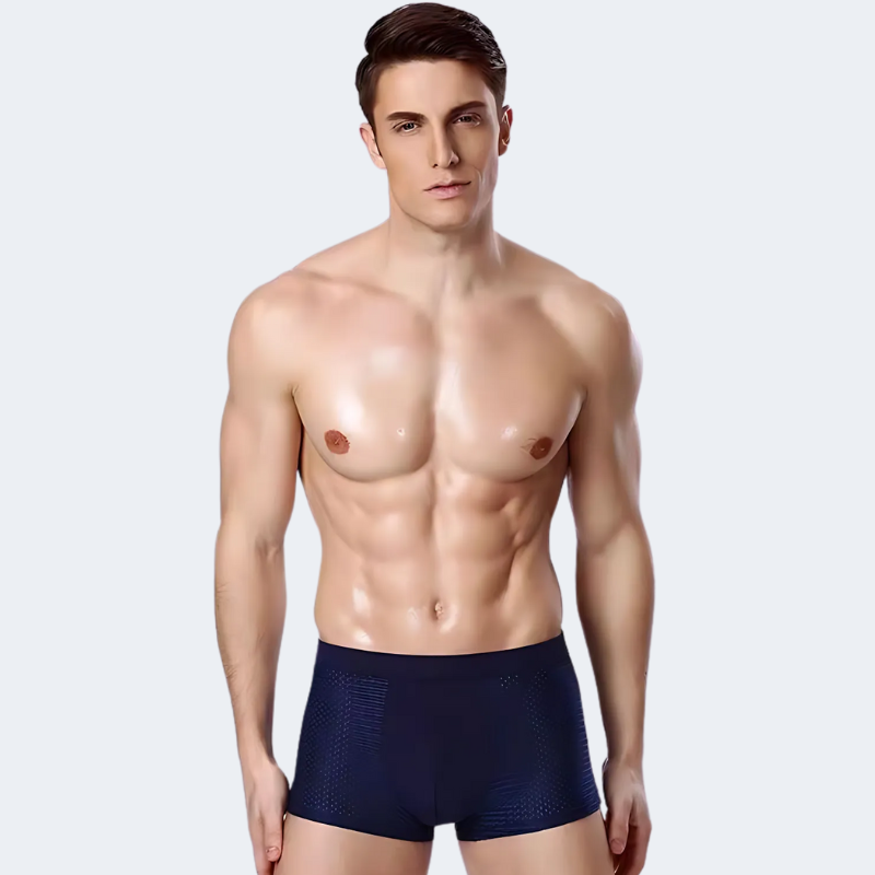 Men's Bamboo Boxer Briefs 4-Pack – Breathable, Stretch-Fit Underwear for All-Day Comfort