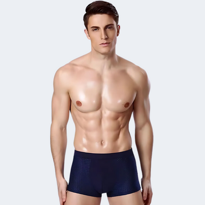 Men's Bamboo Boxer Briefs 4-Pack – Breathable, Stretch-Fit Underwear for All-Day Comfort