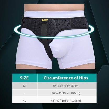 Adjustable Inguinal Hernia Support Truss with Removable Compression Pad for Men & Women Post-Surgery Recovery & Daily Comfort