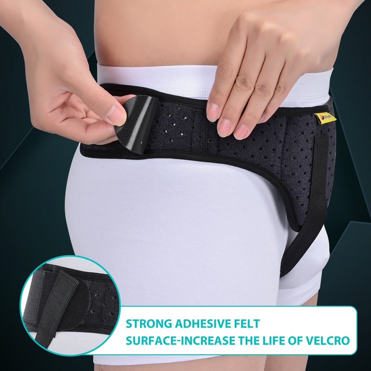Adjustable Inguinal Hernia Support Truss with Removable Compression Pad for Men & Women Post-Surgery Recovery & Daily Comfort