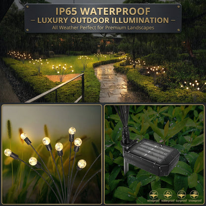 Swivel Solar LED Stake Lights 30 Inch Tall PVC Steel Pathway Garden Decor Automatic Dusk Dawn Sensor Weatherproof Outdoor Landscape Lighting