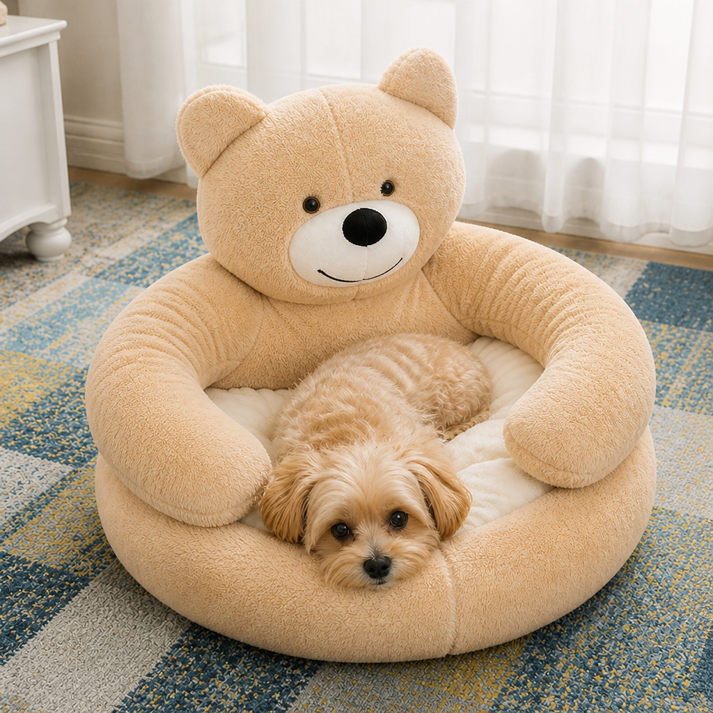 Ortekor Donut Plush & Washable Dog Sofa Bed