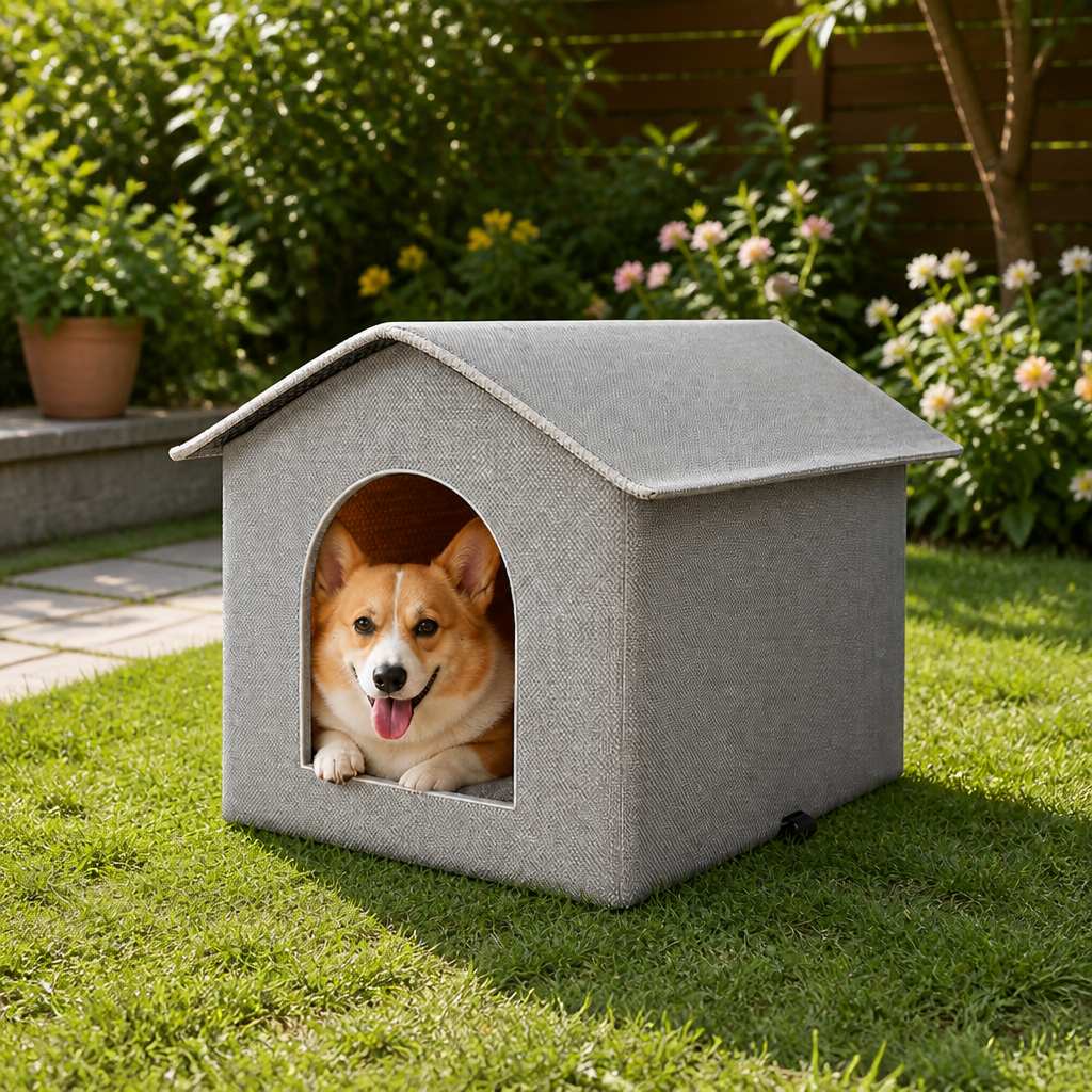 Ortekor Waterproof Plush & Washable Pet Cave Bed