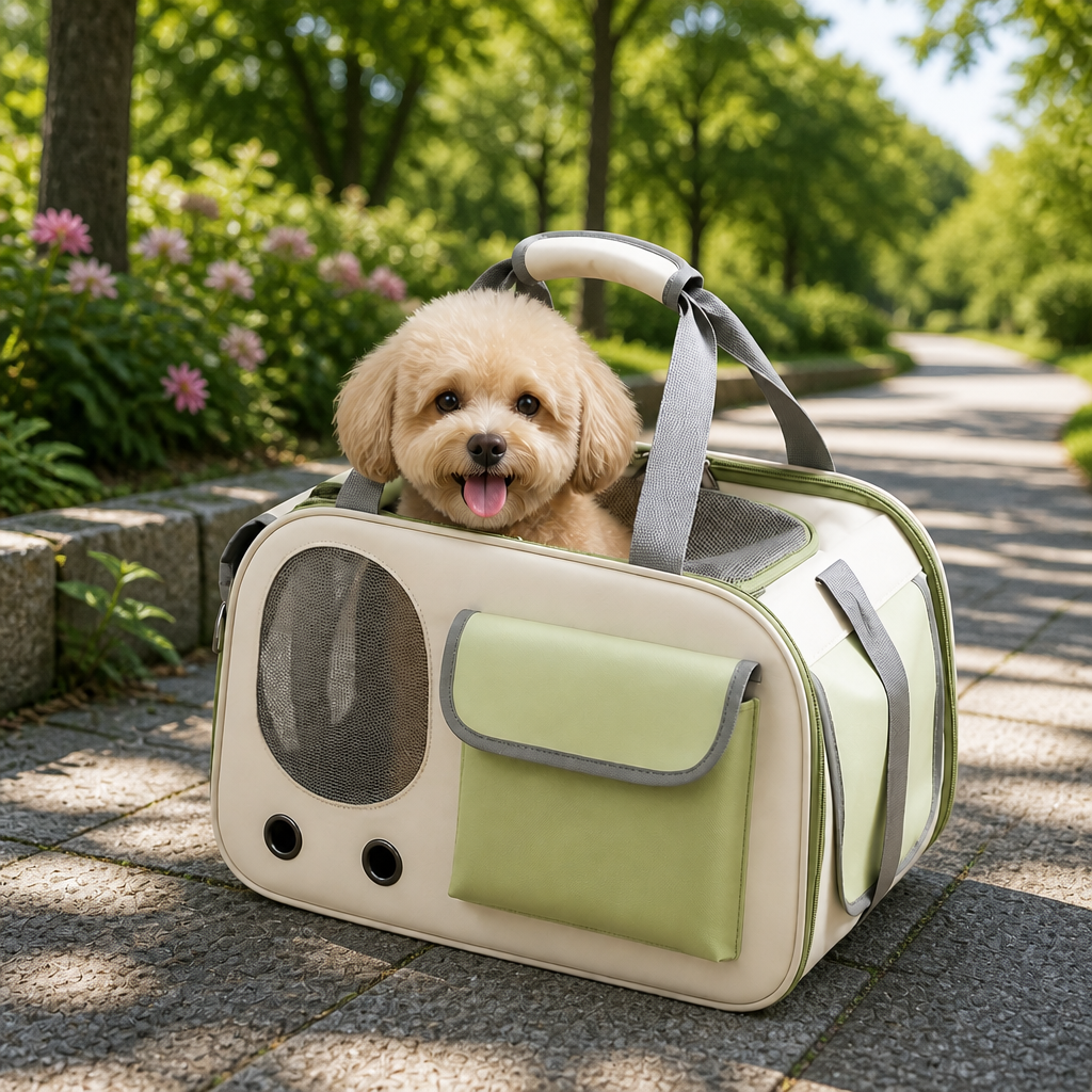 Ortekor Breathable Mesh & Bubble Window Travel Carrier