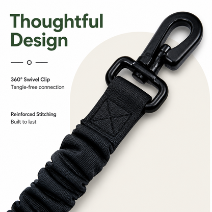 Ortekor Adjustable Shock-Absorbing Dog Car Seat Belt