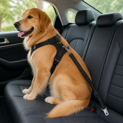 Ortekor Breathable Mesh & Elastic Tether Dog Car Harness