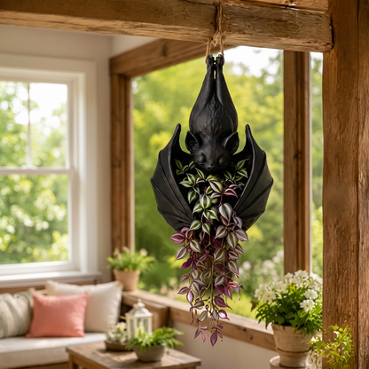 Noctiflora™ – Gothic Bat Hanging Planter