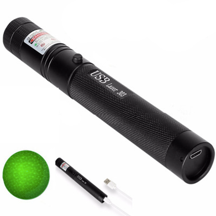 Rechargeable Tactical Laser Pointer with Adjustable Focus Beam for Presentations, Stargazing & Outdoor Use | USB Powered Long Distance