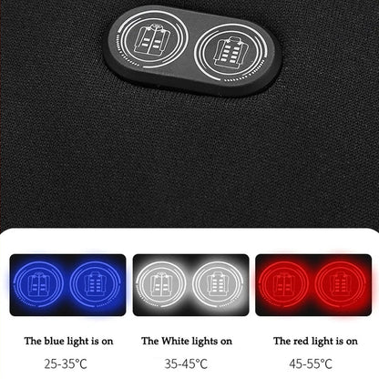 Electric Heated Hoodie with 17 Heating Zones & Dual Temperature Controls for Winter Warmth
