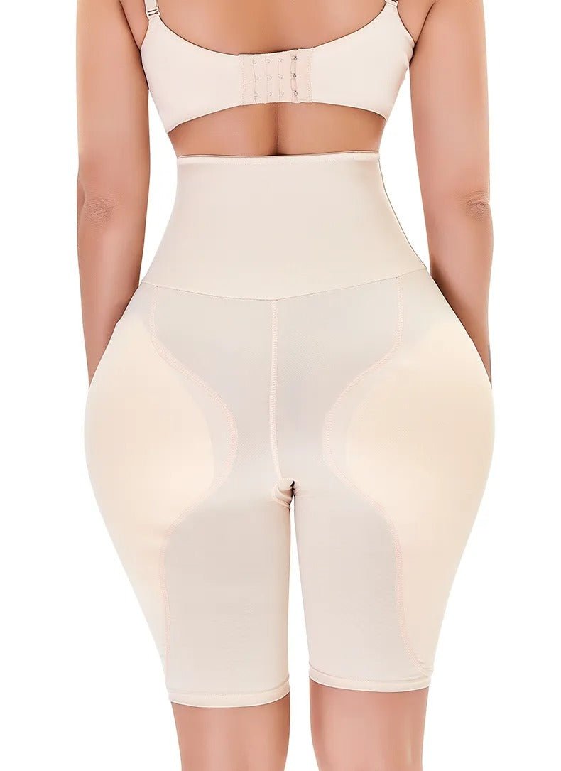 Body Shaping Underwear with Built-In Hip Cushions – High-Rise Compression Brief for Women – Stomach Smoothing Seamless Foundation Garment