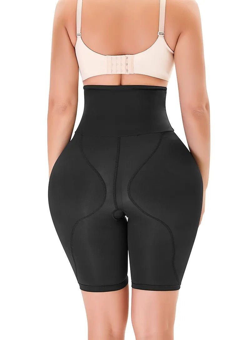 Body Shaping Underwear with Built-In Hip Cushions – High-Rise Compression Brief for Women – Stomach Smoothing Seamless Foundation Garment