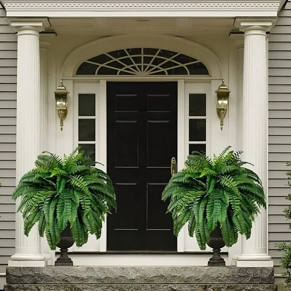 Lifelike Faux Boston Fern | UV Resistant Artificial Plant for Indoor & Outdoor Decor