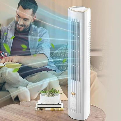 Portable Air Conditioner Fan | Bladeless Design with USB Rechargeable Battery | Compact Cooling Solution for Ultimate Comfort