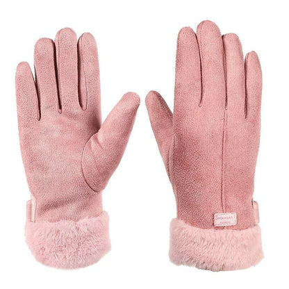 Insulated Windproof Gloves with Smart Fingertips for Women | Touch-Compatible Hand Warmers for Cold Weather Commutes Outdoor Activities Dail