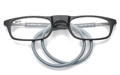 Magnetic Reading Glasses for Men and Women, Hanging Reading Glasses with Neck Design, Lightweight Full Frame Readers