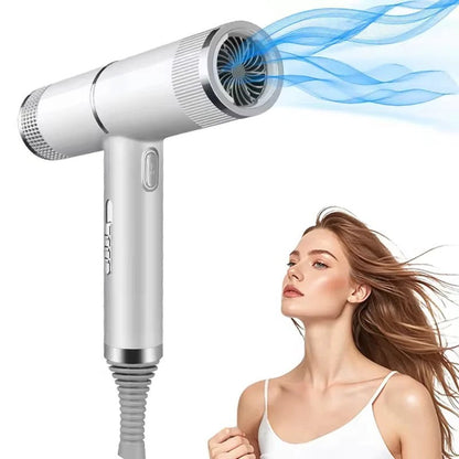 Ionic Hair Dryer, Lightweight Blow Dryer with Styling Nozzle, Professional Hair Dryer for All Hair Types