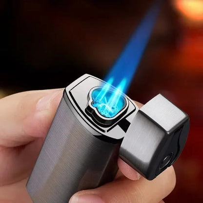 Rechargeable Lighter | Triple Jet Flame Technology with Touch Activation | Compact & Durable for Reliable Ignition