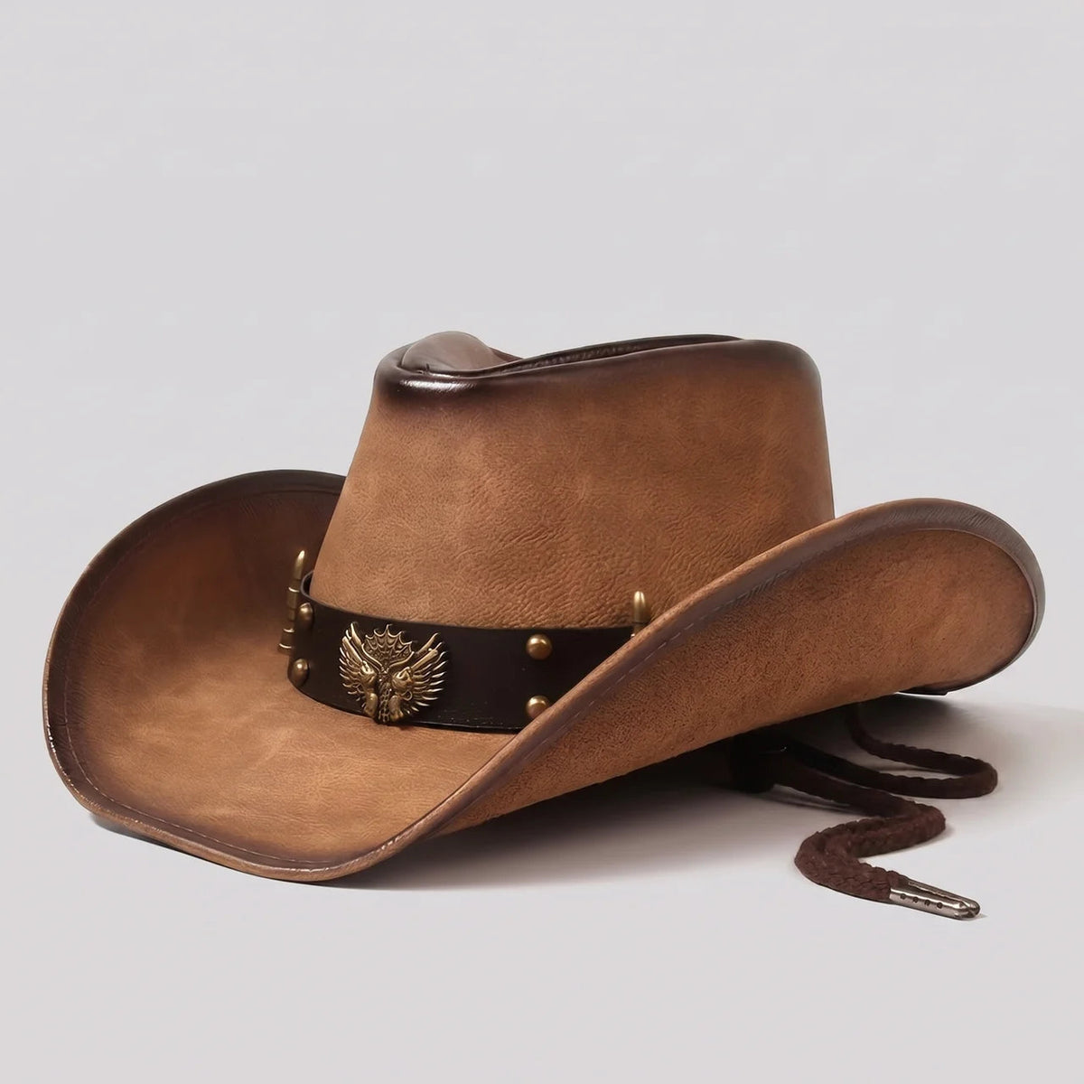 Western Collection | Black Cowboy Hat with Wide Brim & Vintage Accents | Rugged Style for Outdoor Adventures