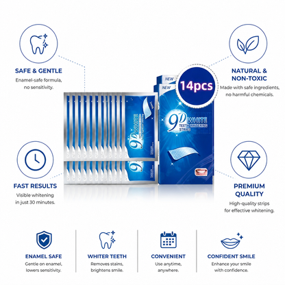 Gentle 9D Teeth Whitening Strips (14 Pieces)