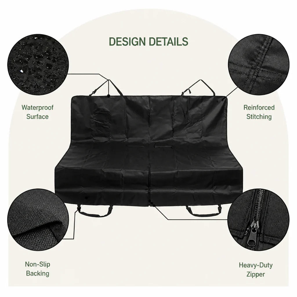 Ortekor Waterproof Heavy-Duty Scratchproof Car Seat Cover (Hammock Style)