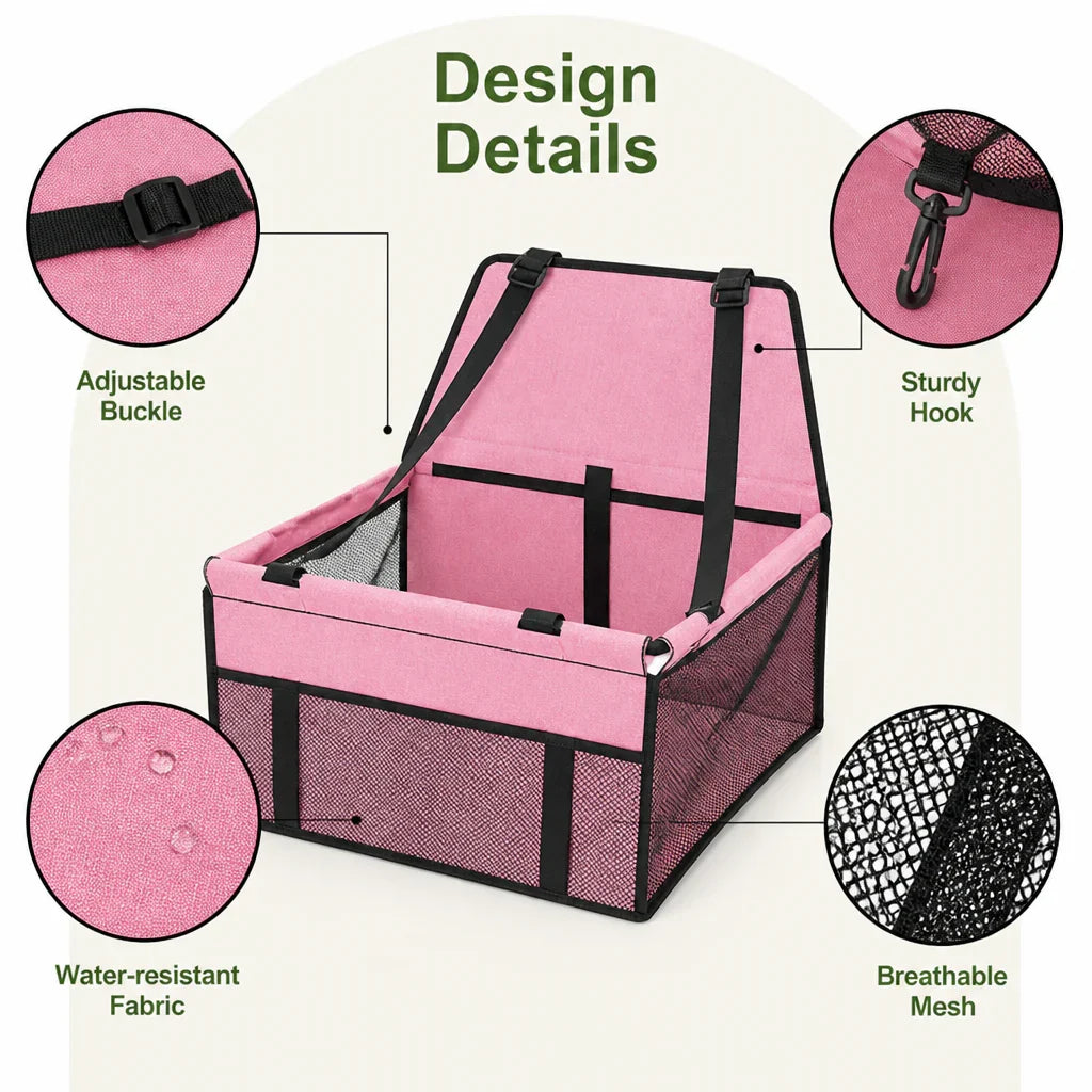 Ortekor Foldable Breathable Mesh Car Booster Seat