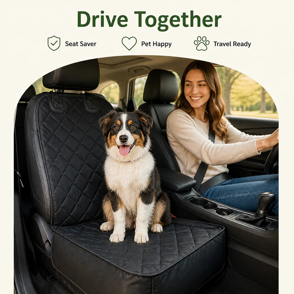 Ortekor Waterproof 600D Nylon & Non-Slip Car Seat Cover (Front Seat)