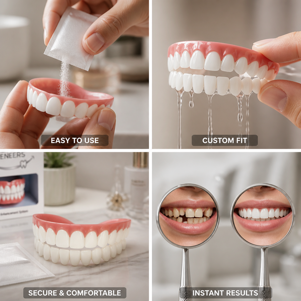 Quick-Mold Silicone Teeth Veneers (Full Upper & Lower)