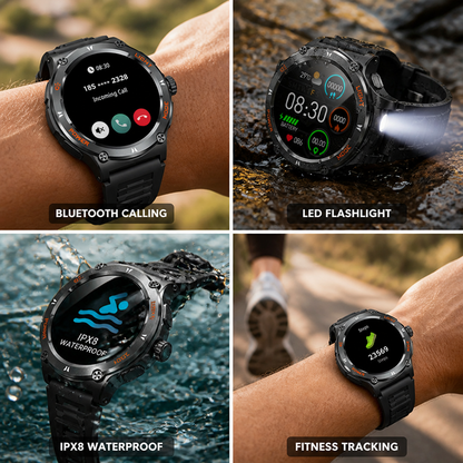 Full Touchscreen & Call-Enabled Waterproof Smartwatch