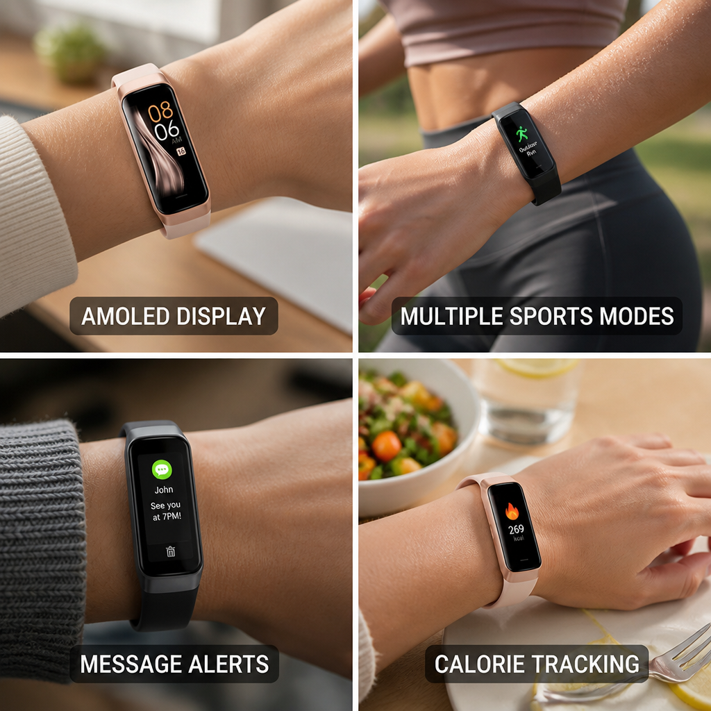 AMOLED Heart Rate & Activity Smartwatch