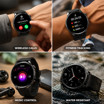 AMOLED HD Bluetooth Call Multi-Sport Smart Watch